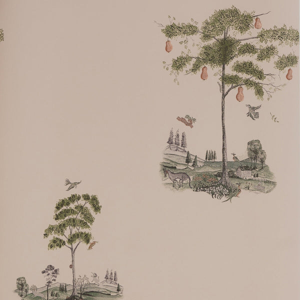 Pear Tree - Plaster Pink | Kravet Couture | Andrew Martin Kit Kemp | Novelty Wallcovering Print
