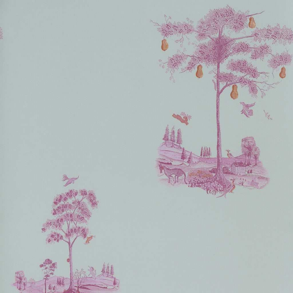 Pear Tree - Sunrise Pink Grey | Kravet Couture | Andrew Martin Kit Kemp | Novelty Wallcovering Print