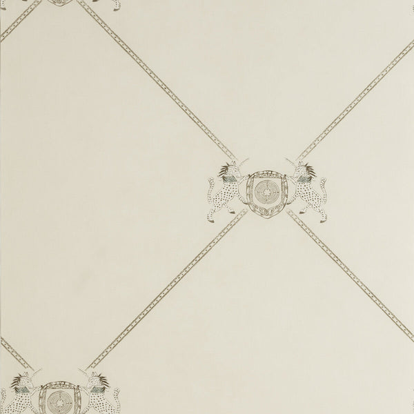 Unicorn - White | Kravet Couture | Andrew Martin Kit Kemp | Novelty Wallcovering Print