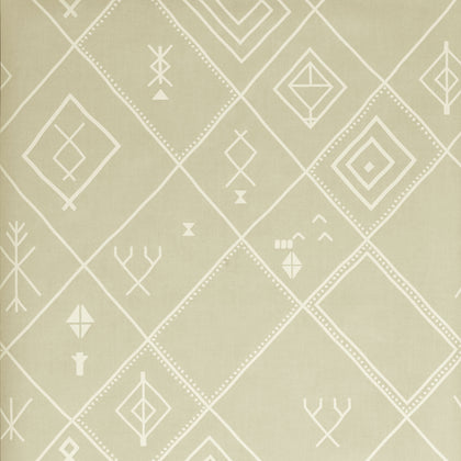 Berber - Sand Beige | Kravet Couture | Andrew Martin Casablanca |Global Geometric Wallcovering Print