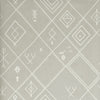 Berber - Stone Light Grey | Kravet Couture | Andrew Martin Casablanca |Global Geometric Wallcovering Print
