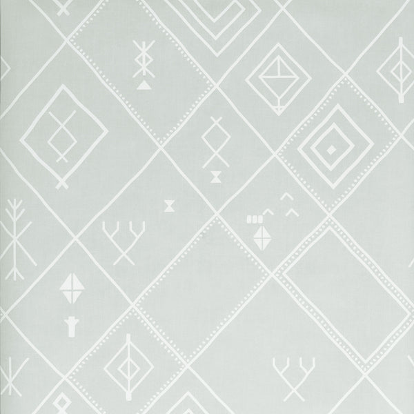 Berber - Sea Light Blue | Kravet Couture | Andrew Martin Casablanca |Global Geometric Wallcovering Print