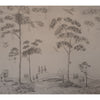 Mythical Land - Peat Grey | Kravet Couture | Andrew Martin Kit Kemp | Animal/Insects Botanical & Floral Wallcovering Print