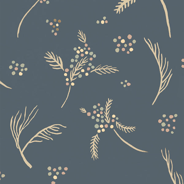 Algaida Azul Oscuro, Azul Oscuro Wallcoverings | Tres Tintas