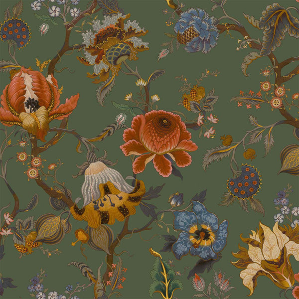 Artemis Moss Green, Sample Wallcoverings | House of Hackney