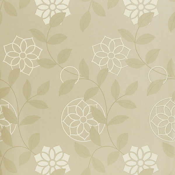 Barafundle, Metallic Champagne Wallcoverings | Thibaut