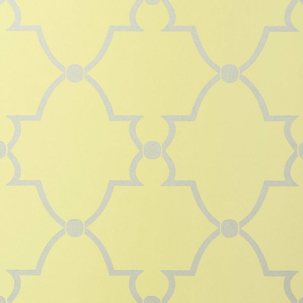 Lucian, Pale Yellow Wallcoverings | Thibaut