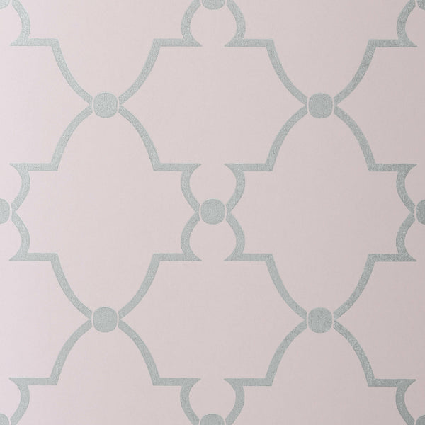 Lucian, Metallic on Lilac Wallcoverings | Thibaut
