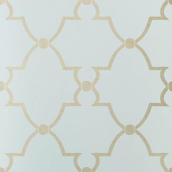 Lucian, Pale Blue Wallcoverings | Thibaut