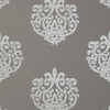 Arran, Metallic on Dark Taupe