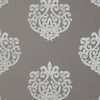 Arran, Metallic on Dark Taupe