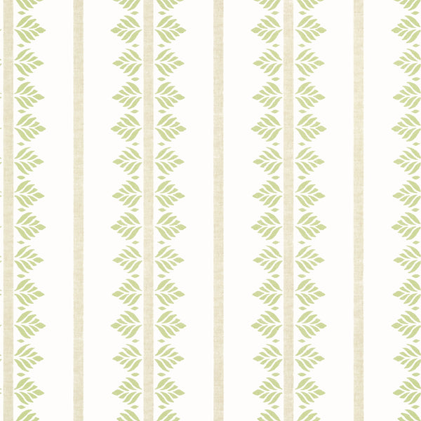 Fern Stripe, Green Wallcoverings | Thibaut