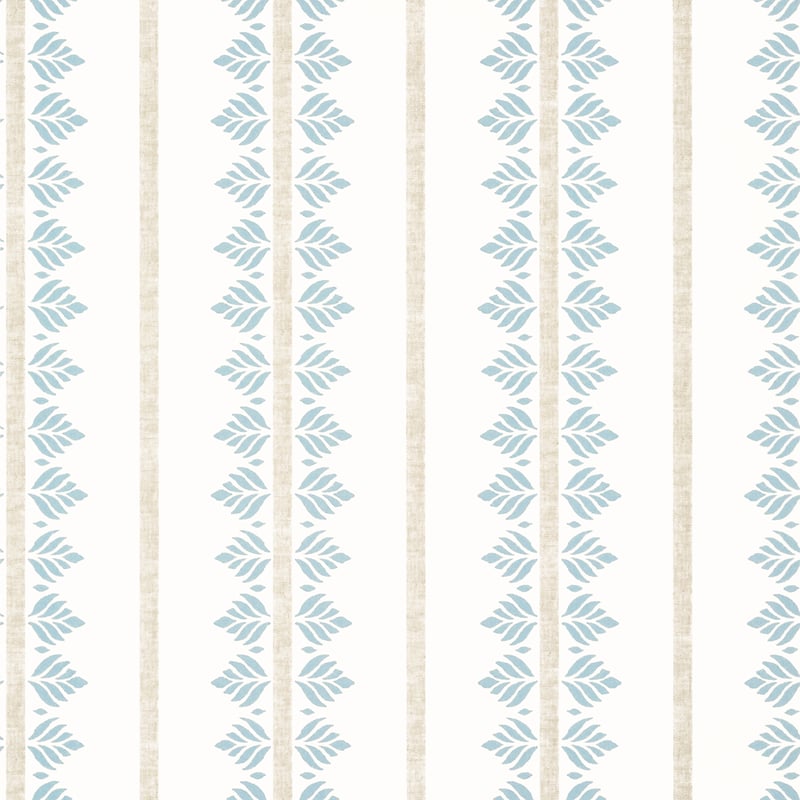 Fern Stripe, Spa Blue