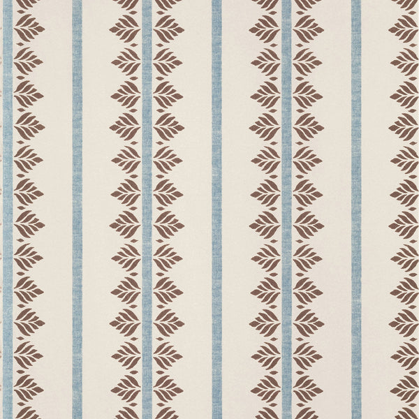 Fern Stripe, Brown and Slate Wallcoverings | Thibaut