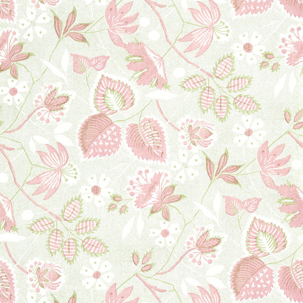 Indienne Hazel, Blush Wallcoverings | Thibaut