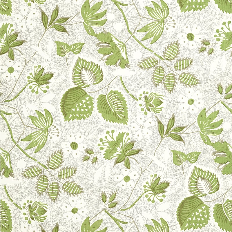 Indienne Hazel, Green and Beige