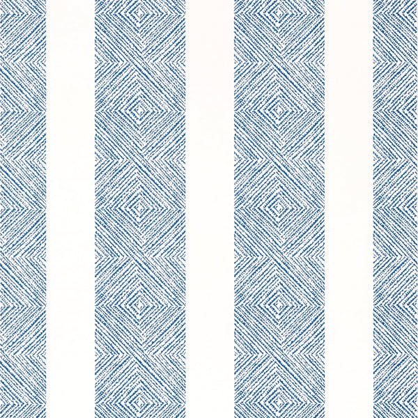 Clipperton Stripe, Navy Wallcoverings | Thibaut