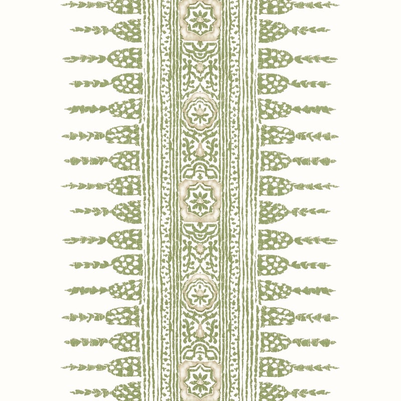 Javanese Stripe, Green and White