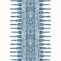 Javanese Stripe, Navy and White