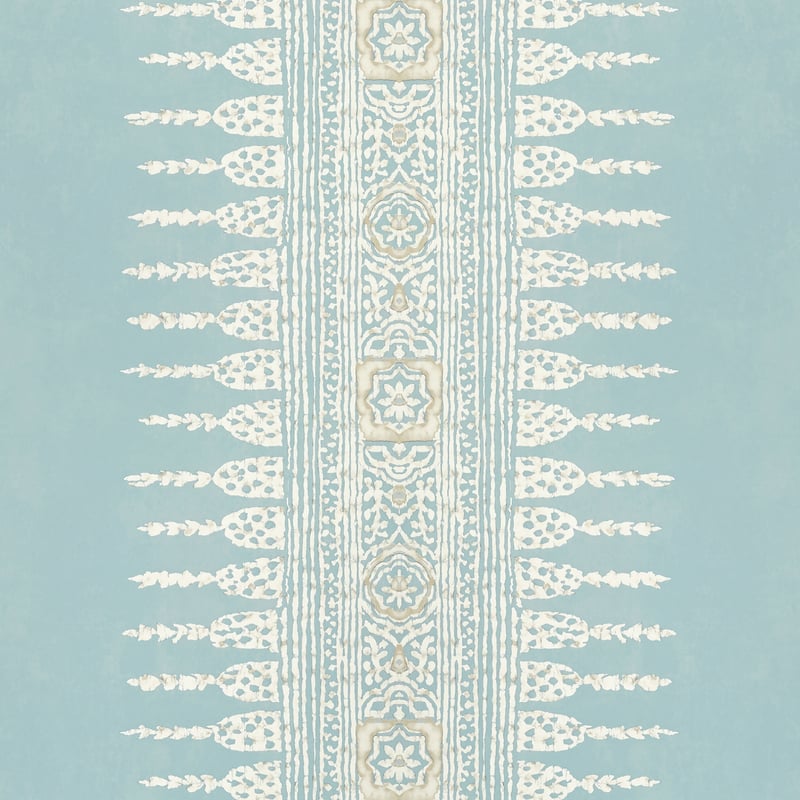 Javanese Stripe, Spa Blue