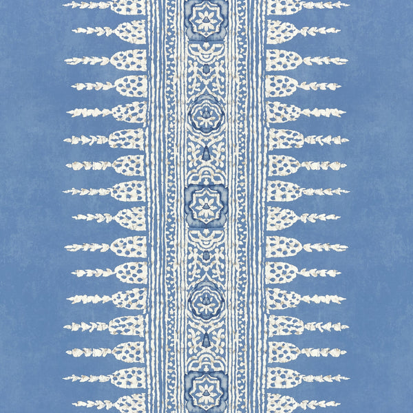 Javanese Stripe, Wedgewood Blue Wallcoverings | Thibaut