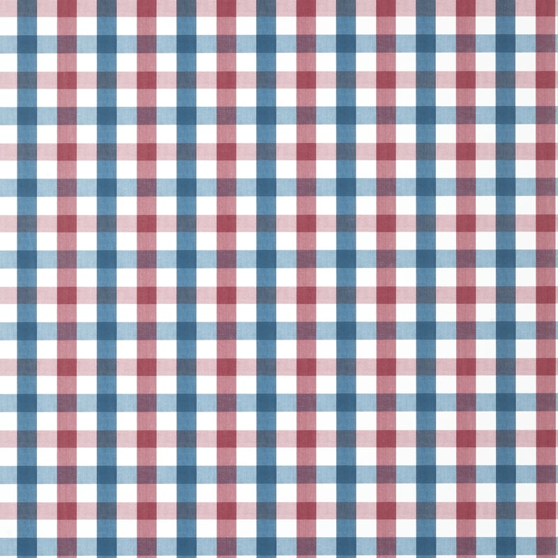 Saybrook Check, Red and Blue