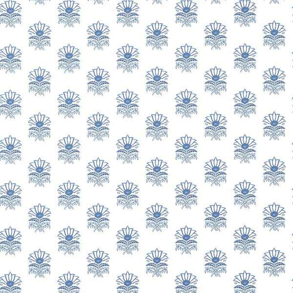 Milford, Blue Wallcoverings | Thibaut