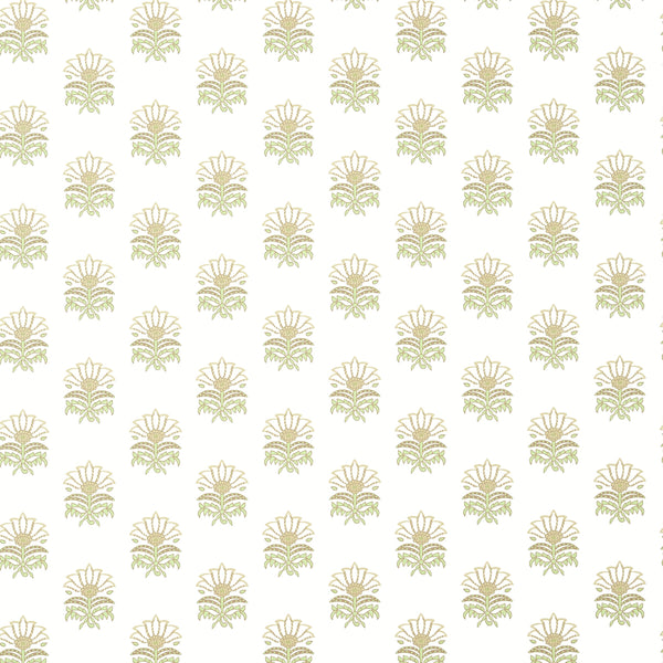 Milford, Beige and Green Wallcoverings | Thibaut