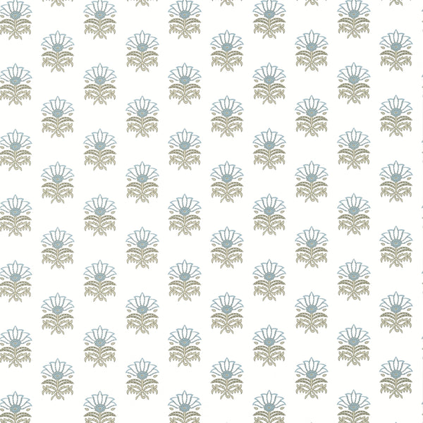 Milford, Spa Blue Wallcoverings | Thibaut