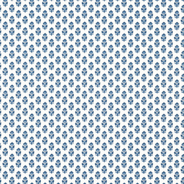 Julian, Blue Wallcoverings | Thibaut