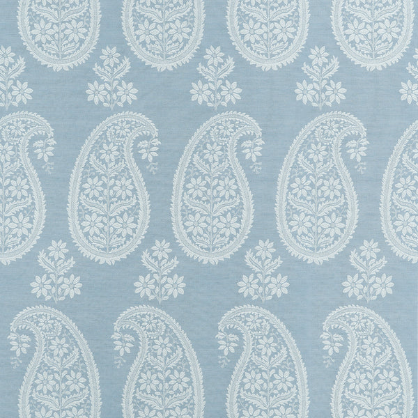 Campania Paisley, Light Blue Wallcoverings | Thibaut