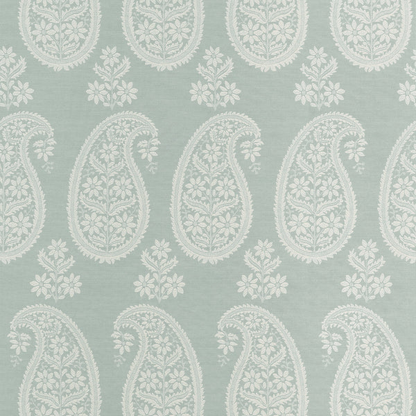 Campania Paisley, Pale Green Wallcoverings | Thibaut