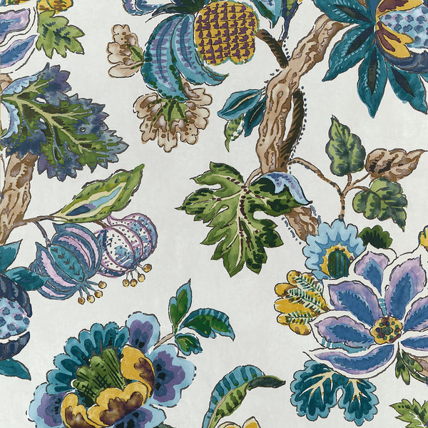 Stockbridge, Lavender and Blue Wallcoverings | Thibaut