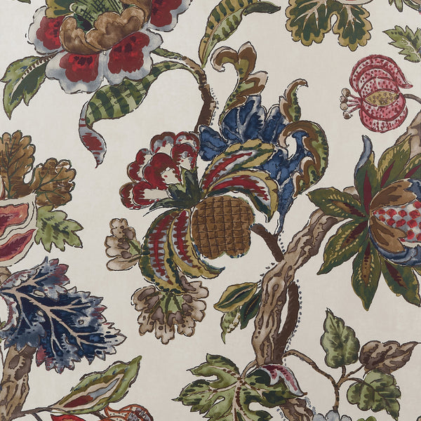 Stockbridge, Apricot and Slate Wallcoverings | Thibaut