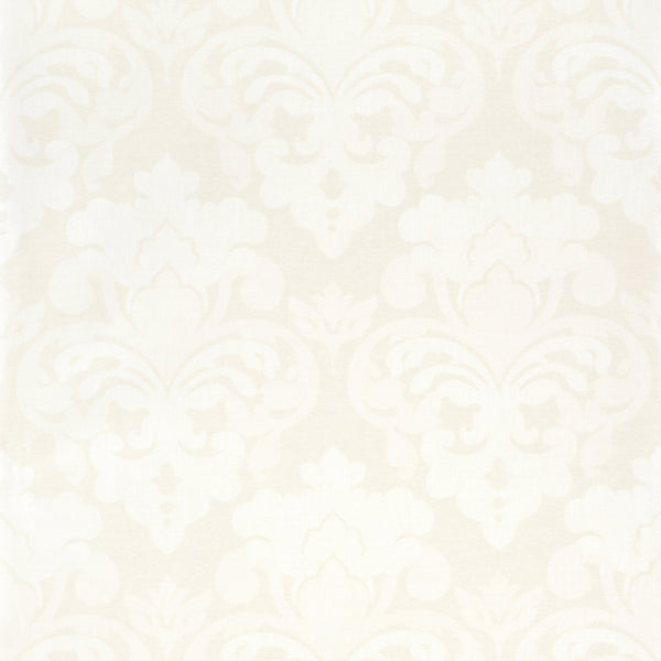 Darcey Damask, Beige Wallcoverings | Thibaut