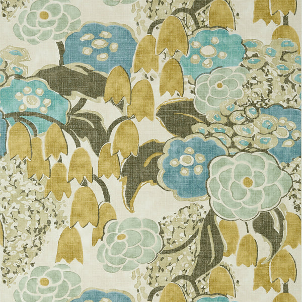 Laura, Sage and Gold Wallcoverings | Thibaut