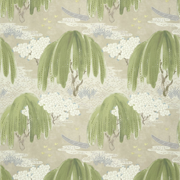 Willow Tree, Beige Wallcoverings | Thibaut