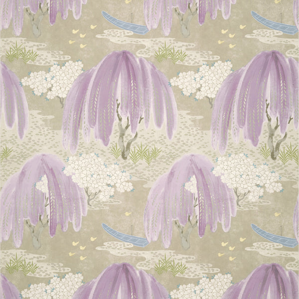 Willow Tree, Lavender Wallcoverings | Thibaut