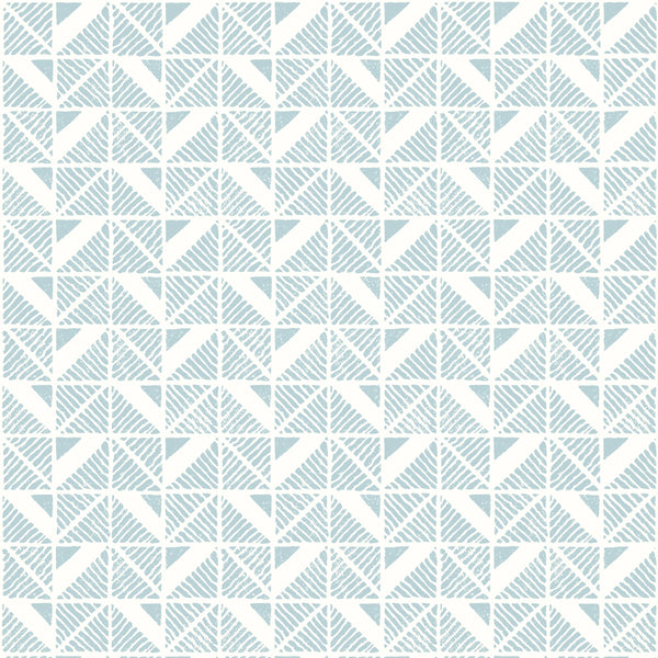 Bloomsbury Square, Soft Blue Wallcoverings | Thibaut
