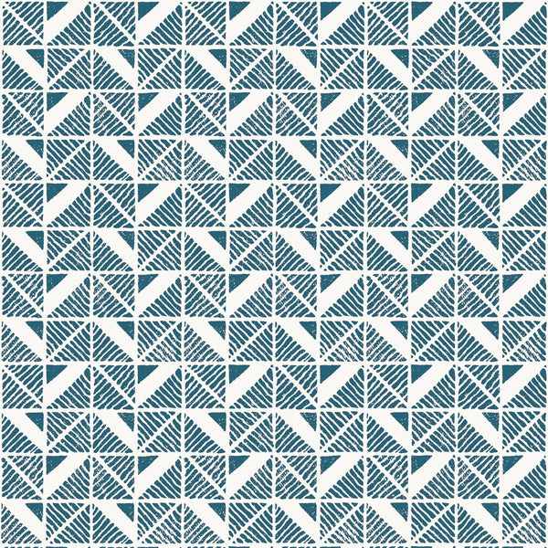 Bloomsbury Square, Blue Wallcoverings | Thibaut