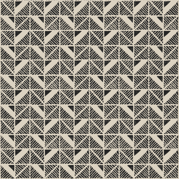 Bloomsbury Square, Black Wallcoverings | Thibaut