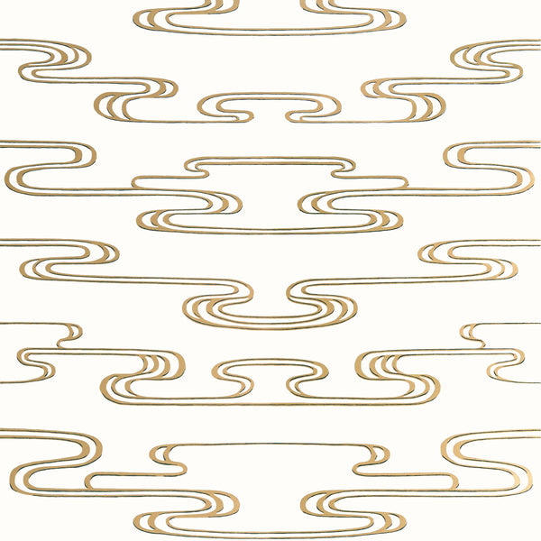 Cloudwater, Ivory Wallcoverings | Thibaut