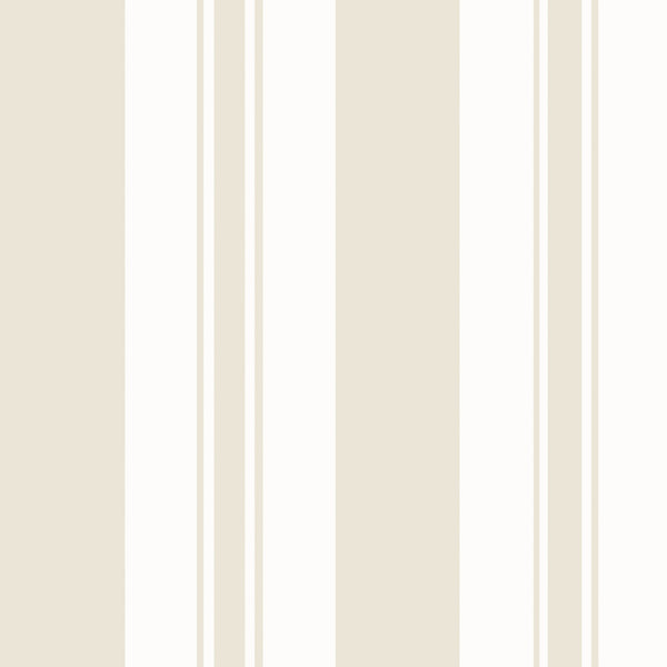 Keswick Stripe, Beige Wallcoverings | Thibaut