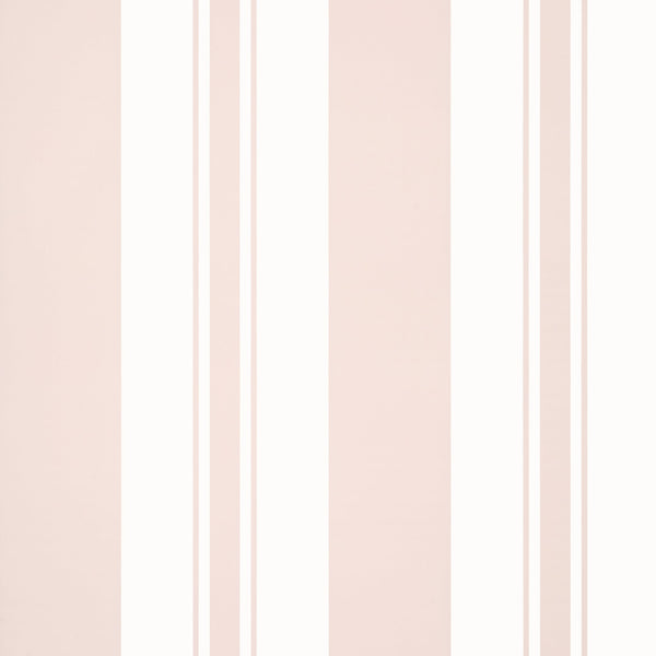 Keswick Stripe, Blush Wallcoverings | Thibaut