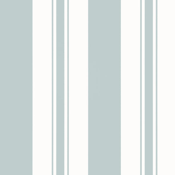 Keswick Stripe, Slate Wallcoverings | Thibaut