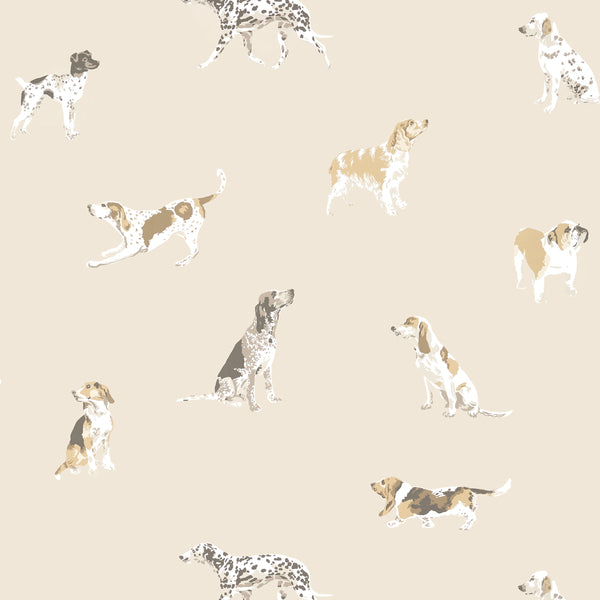 Buddy - Neutral Wallcovering | Anna French