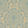 Annette, Aqua on Metallic Champagne