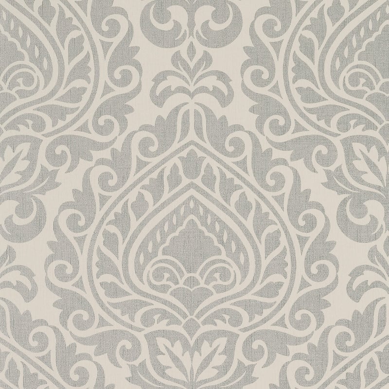 Annette, Metallic Silver on Linen