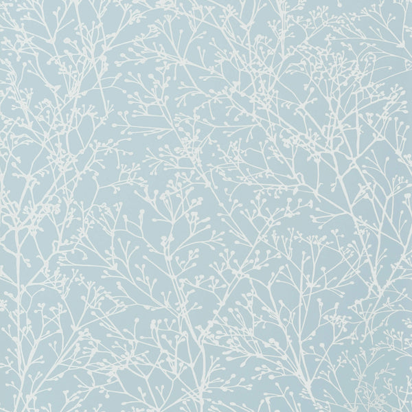 Zola, Pale Blue Wallcoverings | Thibaut