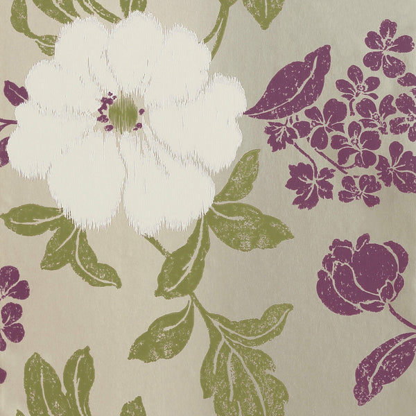 Rue de Seine, Metallic Pewter Wallcoverings | Thibaut